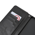 Θήκη με πτερύγιο για Oppo A38 4G / Oppo A18 4G, Mandala, μαύρη