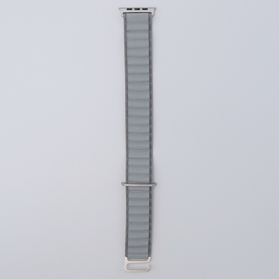 Λουράκι νάιλον για Apple Watch 1/2/3/4/5/6/7/8/SE/ULTRA 42/44/45/49mm, γκρι