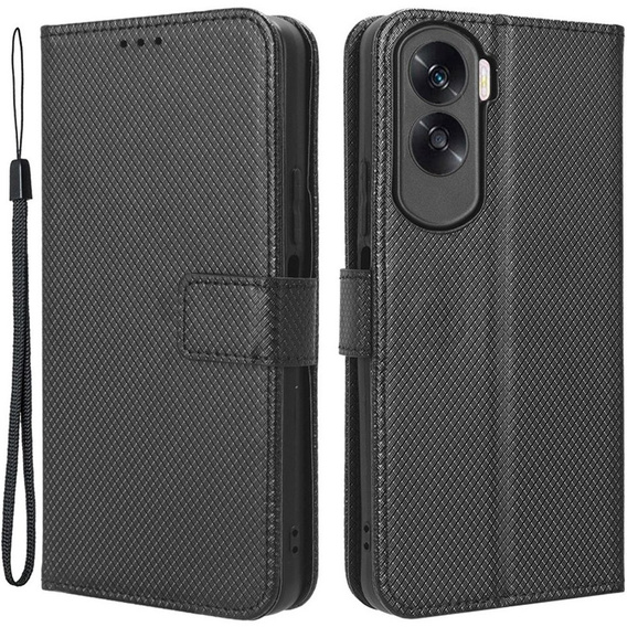 Θήκη με πτερύγιο για Honor 90 Lite 5G, Wallet Smart Magnet, μαύρη