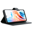 Θήκη με πτερύγιο για Oppo A79 5G, Crazy Horse Wallet, μαύρη