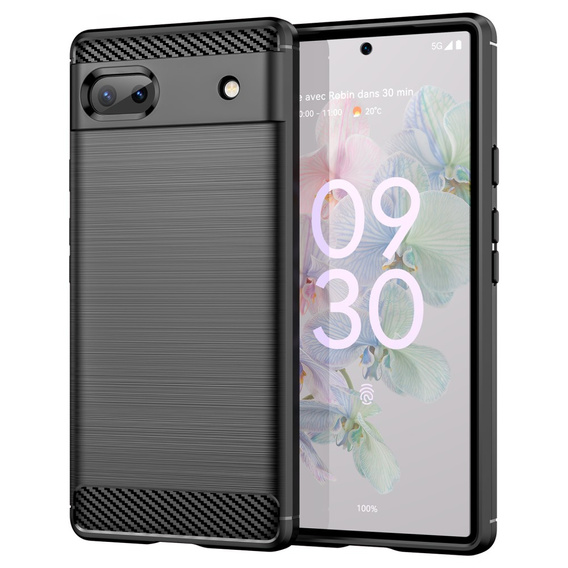 Θήκη για Google Pixel 6A, Carbon, μαύρη