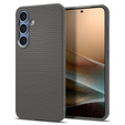 θήκη Spigen για Samsung Galaxy S25, Liquid Air, μαύρη + μετριασμένο γυαλί 9H