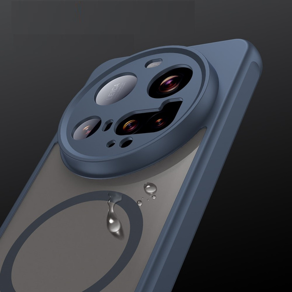 Θήκη για Xiaomi 15 Ultra, για MagSafe, ERBORD Μatt Case, μπλε