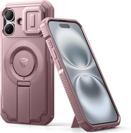 Θωρακισμένη θήκη για iPhone 16, Dexnor CamProtect MagSafe, ροζ