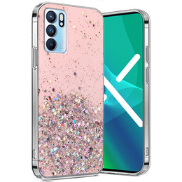 Θήκη για OPPO Reno6 5G, Glittery, ροζ