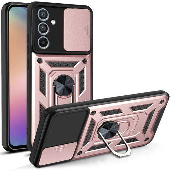 Θήκη για Samsung Galaxy A54 5G, CamShield Slide, ροζ
