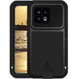 Love Mei Θήκη για Xiaomi 13, armored with glass, μαύρη