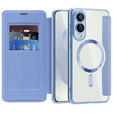 Θήκη με πτερύγιο για Samsung Galaxy S25 Edge, RFID Wallet MagSafe CamShield, μπλε