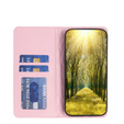 Θήκη με πτερύγιο για Samsung Galaxy S25 Ultra, Wallet, BINFEN COLOR, ροζ