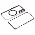 Μαγνητική θήκη MagSafe Dual Glass για iPhone 16, ροζ rose gold