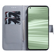 Θήκη με πτερύγιο για Realme C55, Wallet, Cherry blossom, μπλε