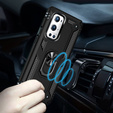 θωρακισμένη θήκη για OnePlus 9 Pro, Nox Case Ring, μαύρη