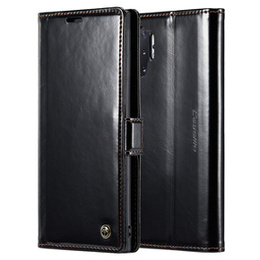 θήκη CASEME για Samsung Galaxy Note 10 Plus, Waxy Textured, μαύρη
