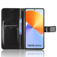 Θήκη με πτερύγιο για Infinix Note 30 Pro 4G, Crazy Horse Wallet, μαύρη