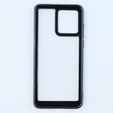 Θήκη για Motorola Moto G84 5G, Fusion Hybrid, διαφανής / μαύρη