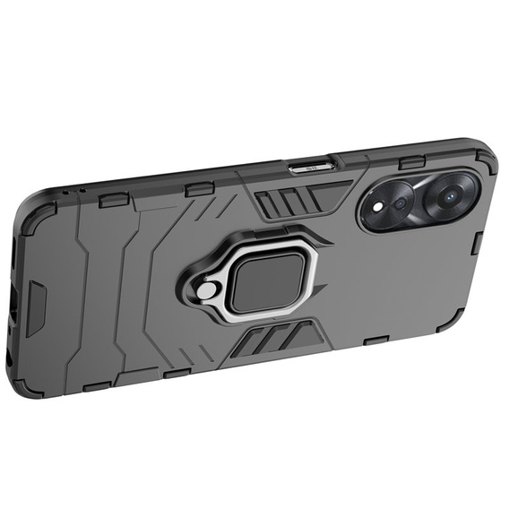 Θήκη για Oppo A78 5G, Kickstand Ring, μαύρη