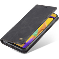 θήκη CASEME για Samsung Galaxy M21, Leather Wallet Case, μαύρη