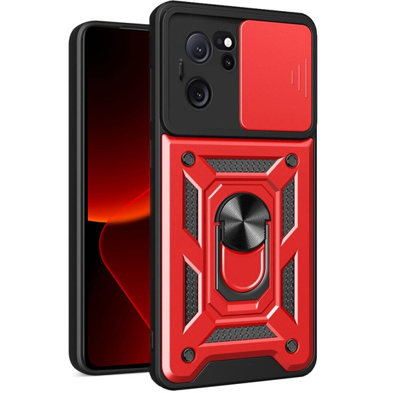 Θήκη για Xiaomi 13T / 13T Pro, CamShield Slide, κόκκινη