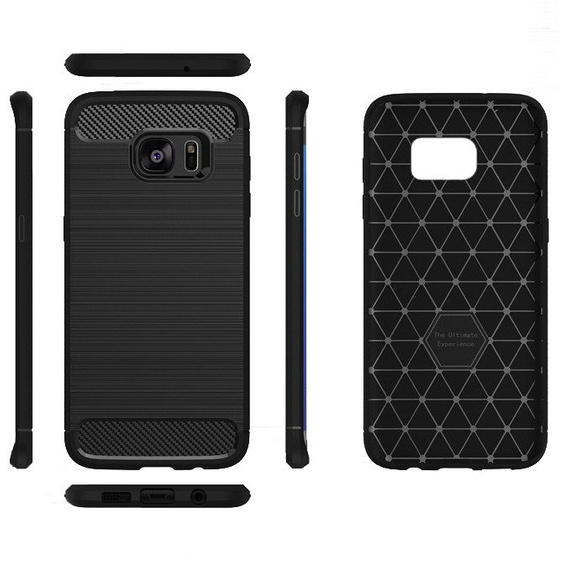 Θήκη για Samsung Galaxy S7, Carbon, μαύρη