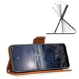 Θήκη με πτερύγιο για Nokia G11 / G21, Litchi Wallet Case, καφέ