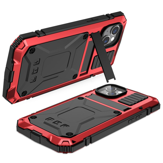 Θωρακισμένη θήκη για iPhone 14, R-JUST, κόκκινη