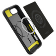 θήκη Spigen για iPhone 16E, Rugged Armor MagSafe, μαύρο + μετριασμένο γυαλί 9H