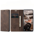 θήκη CASEME για Samsung Galaxy S20 FE, Leather Wallet Case, καφέ