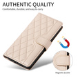 Θήκη με πτερύγιο Rhombus Crossbody Leather για Motorola Edge 70