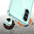 Θήκη για Samsung Galaxy A26, Erbord Dropproof, διαφανής + γυαλί