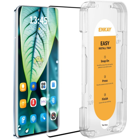 ENKAY Tempered Glass για Xiaomi Redmi Note 14 Pro+ 5G, μαύρη