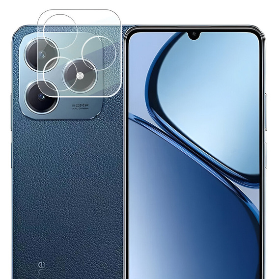 μετριασμένο γυαλί για την κάμερα για να Realme C63, διαφανής