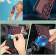 Θήκη για Samsung Galaxy S25 Ultra, για MagSafe, ERBORD Μatt Case, μπορντό + Γυαλί οθόνης