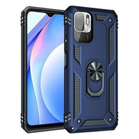 θωρακισμένη θήκη για Xiaomi Redmi Note 10 5G, Nox Case Ring, μπλε