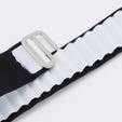 Λουράκι νάιλον για Apple Watch 1/2/3/4/5/6/7/8/SE/ULTRA 42/44/45/49mm, μαύρη / λευκή