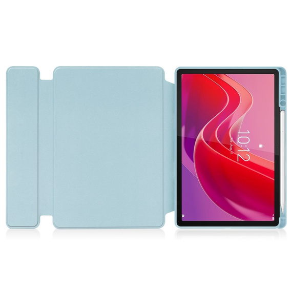 Θήκη πληκτρολογίου για Lenovo Tab M11, Rotary 360° Leather, γαλάζια