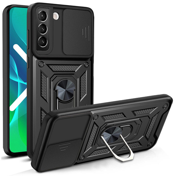 Θήκη για Samsung Galaxy S22 5G, CamShield Slide, μαύρο