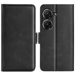 Θήκη με πτερύγιο για Asus Zenfone 9 5G / 10 5G, Wallet PU Leather Case, μαύρη