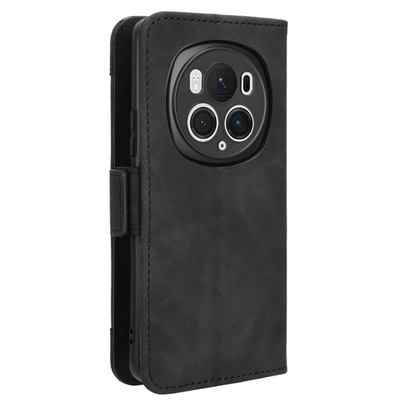 Θήκη με πτερύγιο για Honor Magic 6 Pro 5G, Card Slot, μαύρη