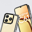 Θήκη για Realme C61, Fusion Hybrid, διαφανής / μαύρη