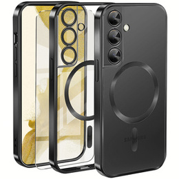 Θήκη για Samsung Galaxy S22, Electro MagSafe, μαύρη + Γυαλί για την οθόνη