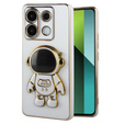θήκη για το Xiaomi Redmi Note 13 Pro 5G, Astronaut, λευκή + μετριασμένο γυαλί 9H