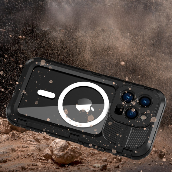 Αδιάβροχη θήκη IP68 για iPhone 14 Pro, SHELLBOX MagSafe, μαύρη