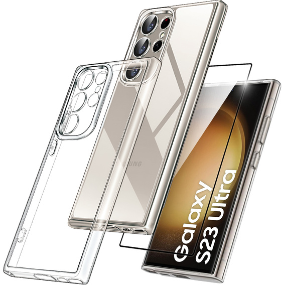 Θήκη για Samsung Galaxy S23 Ultra, Premium Armor Slim, διαφανής