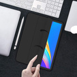 Θήκη για iPad Pro 12.9" 2022/2021/2020 (6/5/4 gen.), Smart Pencil, με υποδοχή γραφίδας, μαύρη