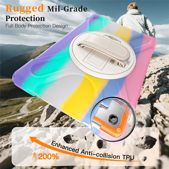 Θήκη με βάση και ιμάντα ώμου για Samsung Galaxy Tab A11+