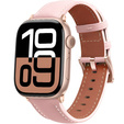 Δερμάτινο λουράκι για Apple Watch 1/2/3/4/5/6/7/8/SE/Ultra 42/44/45/49mm, ροζ