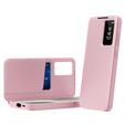 Αναδιπλούμενη θήκη για Samsung Galaxy S23 FE, Smart View Wallet, ροζ