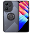Θήκη για Infinix Hot 30i, Frosted Ring, μαύρη