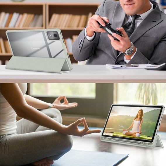 Θήκη για Lenovo Tab K11 Plus, Smartcase Hybrid, με χώρο για γραφίδα, γκρι