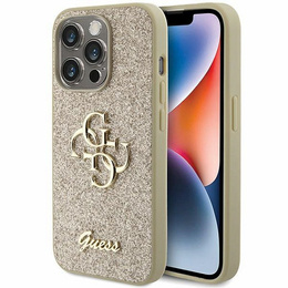 Θήκη GUESS Fixed Glitter Big 4G Logo για iPhone 15 Pro